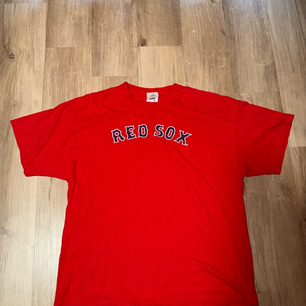 adidas Red Sox Red Men's Short Sleeve Tee